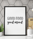 Постер для прикраси кухні "Good Food Good mood" 2 розміри (50-23) 50-23 (A3) фото 1