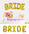 Фольговані повітряні кулі з написом "Bride" золоті літери 40 см (B262023)