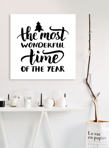 Новогодняя табличка для украшения интерьера дома "The most wonderful time of the Year" (04152) 04152 фото
