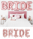 Фольгові повітряні кулі з написом "Bride" рожеве золото 40 см (B252023) B252023 фото 1