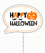 Фотобутафория-табличка для фотосессии на Хэллоуин "Happy Halloween" (H-87)