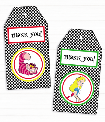 Ярлычки "Thank you" для украшения подарков гостям 10 шт (01658) 01658 фото