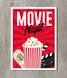 Постер "Movie Night" 2 розміри без рамки (03216) 03216 фото 2