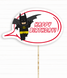 Табличка для фотосессии в стиле Лего Бэтмен "Happy Birthday" (L901) L901 фото 1