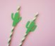 Бумажные трубочки с кактусами (10 шт.) straws-43 фото 4