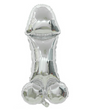 Воздушный шар пенис серебряный 103x60 см (B075021)