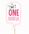 Табличка для фотосессии на 1 год девочке "Miss ONE DERFUL" (01675)
