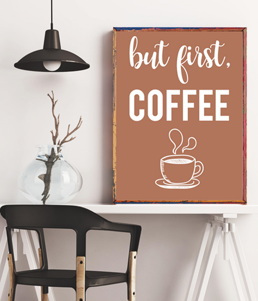 Постер "But first,coffee" 02542 фото