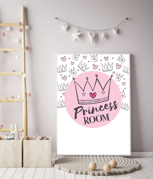 Постер для детской комнаты "Princess Room" 2 размера (01784) 01784 (A3) фото