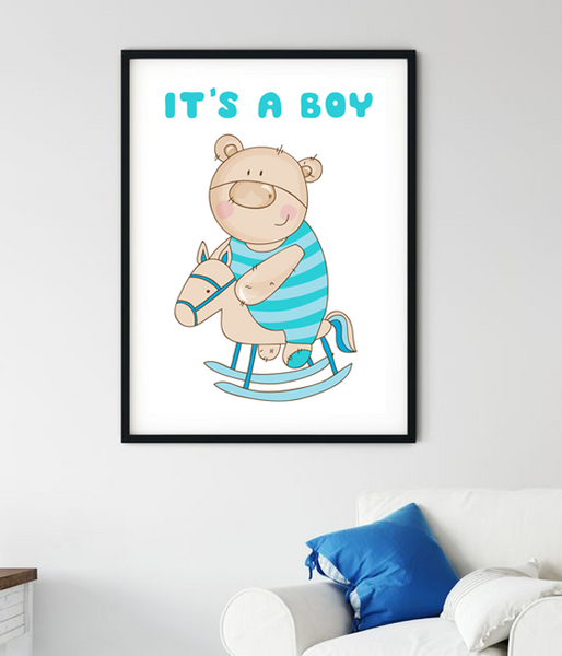 Постер для baby shower It's a boy 2 розміру (02779) 02779 фото