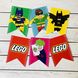 Гірлянда з прапорців "Лего Бетмен" 12 прапорців (L907) L907 фото 3