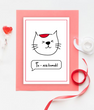 Поздравительная открытка "Ти- мій котик!" (02179)