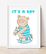 Постер для baby shower It's a boy 2 размера (02779)