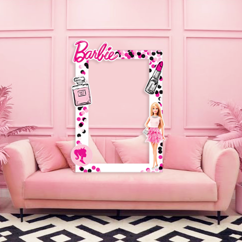 Рамка для фотосессии "Barbie" с тематическими элементами 100х70 см (B02815) B02815 фото