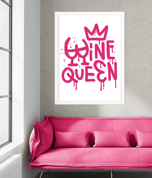Декор для дома или ресторана-постер "Wine Queen" 2 размера (D25082) D25082 фото