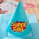 Колпачки для праздника девочек-супергероев "Super Girl" 2 шт (0909) 0909 фото 4