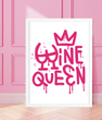 Декор для дома или ресторана-постер "Wine Queen" 2 размера (D25082)