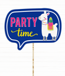 Табличка для фотосессии с ламой "Party time" (01711)