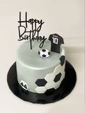 Топпер для торта "Happy birthday" чорний (T-113) T-113 фото