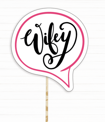 Табличка для фотосесії "Wifey" (H003) H003 фото
