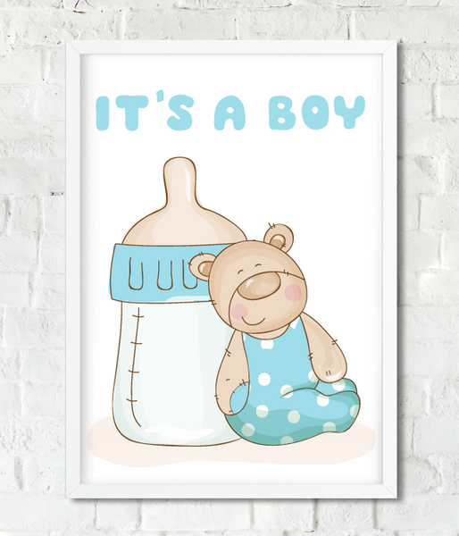 Постер для baby shower "It's a boy" 2 розміри (03091) 03091 фото