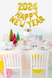 Новогодние воздушные шары - буквы 2024 Happy New Year 40 см (NY70078) NY70078 фото 3