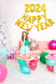 Новорічні повітряні кулі - літери 2024 Happy New Year 40 см (NY70078) NY70078 фото 2