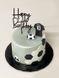 Топпер для торта "Happy birthday" чорний (T-113) T-113 фото 1