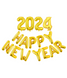 Новорічні повітряні кулі - літери 2024 Happy New Year 40 см (NY70078) NY70078 фото 1
