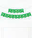 Паперова гірлянда-прапорці зелена "3 днем ​​народження" (031827) 031827 фото 1