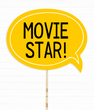 Табличка для фотосессии "Movie star!" (02719) 02719 фото