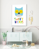 Постер для дитячої кімнати "Sweet dreams" 2 розміри (01790) 01790 (A3) фото
