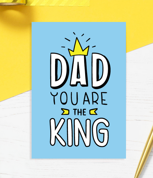 Вітальна листівка для тата "Dad you are the King" (02241) 02241 фото