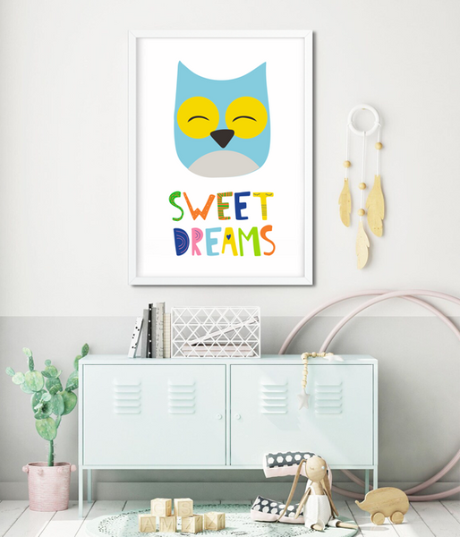 Постер для детской комнаты "Sweet dreams" 2 размера (01790) 01790 (A3) фото