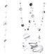 Паперова гірлянда "Срібні зірки та круги" 4 метри (40-12) 40-12 фото 1