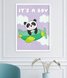 Декор-постер для baby shower "It's a boy" 2 розміри (05056) 05056 фото 2