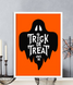 Постер на Хелловін "Trick or Treat" з привидом 2 розміри (03299) 03299 (A3) фото 2