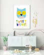 Постер для детской комнаты "Sweet dreams" 2 размера (01790)