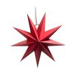 3D зірка картонна червона 1 шт 30 см (H078)