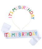 Набор для дня рождения - обруч и лента через плечо "It's My Birthday" (50-212) 50-212 фото