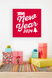 Новогодняя табличка для украшения интерьера дома в скандинавском стиле "Happy New Year 2024" (04176) 04176 фото 2
