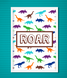 Постер для праздника с фигурками динозавров "ROAR" 2 размера без рамки (03221) 03221 (А3) фото 3