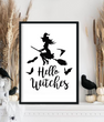 Постер для прикраси залу на Хелловін "Hello Witches" 2 розміри (H1224)