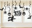 Набор подвесных бумажных декорации на Хэллоуин 10 шт (H673)