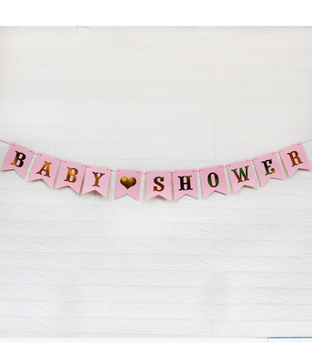 Бумажная гирлянда "Baby Shower" для девочки 2020-03 фото