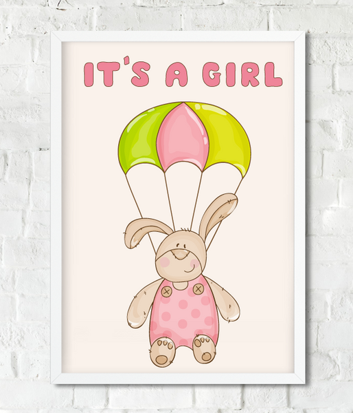 Постер для baby shower "It's a girl" 2 размера (027801) 027801 фото