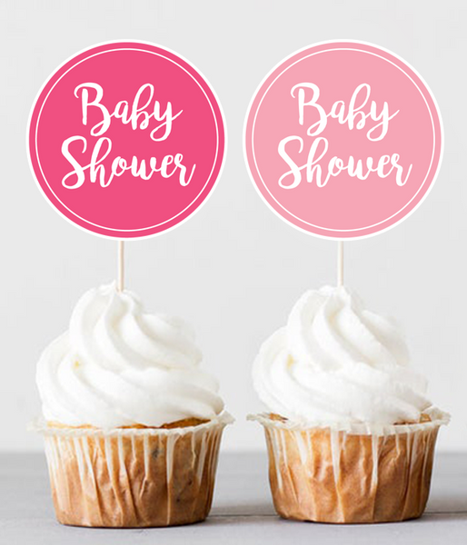 Топперы для капкейков "Baby Shower" для девочки 10 шт (03090) 03090 фото