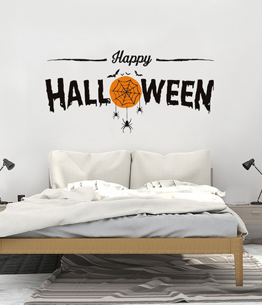 Наклейка на стену или стекло "Happy Halloween" 57x28 cм (H705) H705 фото