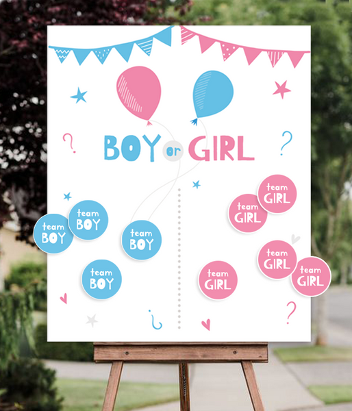 Доска для гендер пати - угадай пол ребенка "BOY or GIRL" 50x60 cм (04917) 04917 фото