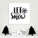 Новогодняя табличка для украшения интерьера дома в скандинавском стиле "Let it snow" (04153) 04153 фото 2